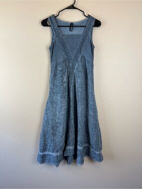 inizio italy lagenlook midi dress with pockets